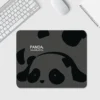 WPASMP000134 Small Mouse Pad with Simple Panda Design Cute Style Black