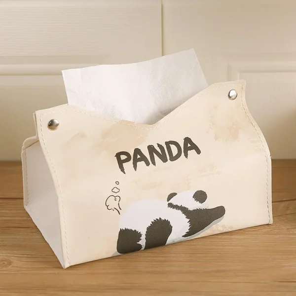 WPHHTB000283-02 Stretching Cute Panda Pattern Tissue Box Multifunctional Box
