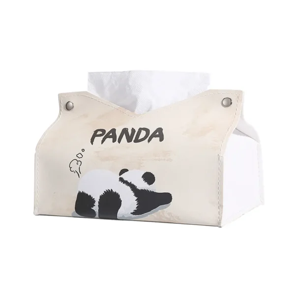 WPHHTB000283-05 Stretching Cute Panda Pattern Tissue Box Multifunctional Box