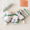 WPLSUB000259-03 Striped Panda UV-Proof Automatic Umbrella for Sun and Rain