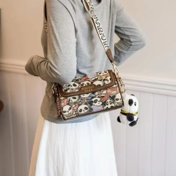 WPBGST000045-0046-03 Stylish Cartoon Panda Single Shoulder Crossbody Bag Versatile