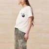WPCTTS000707-02 Summer New Style Fun Detachable Panda Toy T-Shirt for Women