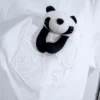 WPCTTS000707-05 Summer New Style Fun Detachable Panda Toy T-Shirt for Women