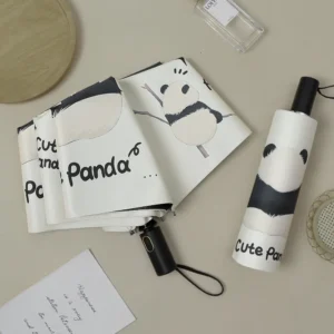 WPLSUB000271-0272-01 Trending Panda HuaHua Automatic Folding Umbrella