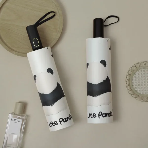 WPLSUB000271-0272-02 Trending Panda HuaHua Automatic Folding Umbrella Sun and Rain
