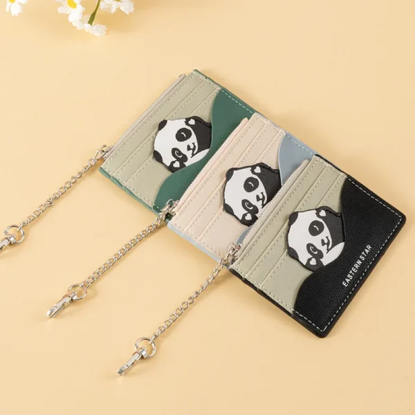 WPBGWC000166-168-03 Trendy Cute Panda Multi-Function Coin Purse Wallet Card Holder