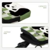 WPBGWC000164-03 Unique Green Cute Panda Coin Purse Wallet Portable Card Holder