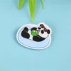 WPDCBR000163 Various Cute Panda Brooch Badge Acrylic Pin Accessory