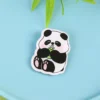 WPDCBR000168 Various Cute Panda Brooch Badge Acrylic Pin Accessory