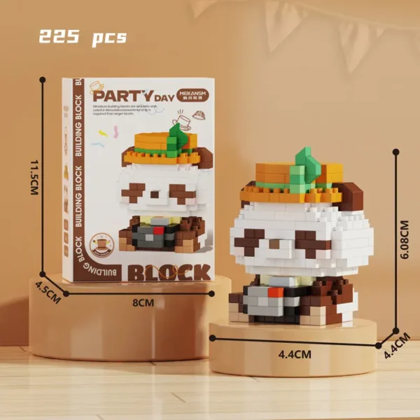 WPDTBB000156 Various Cute Panda Mini Building Blocks Puzzle Gift Toy