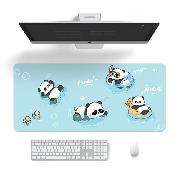 WPASMP000059 Panda Mouse Pad Cartoon Cute Desk Mat