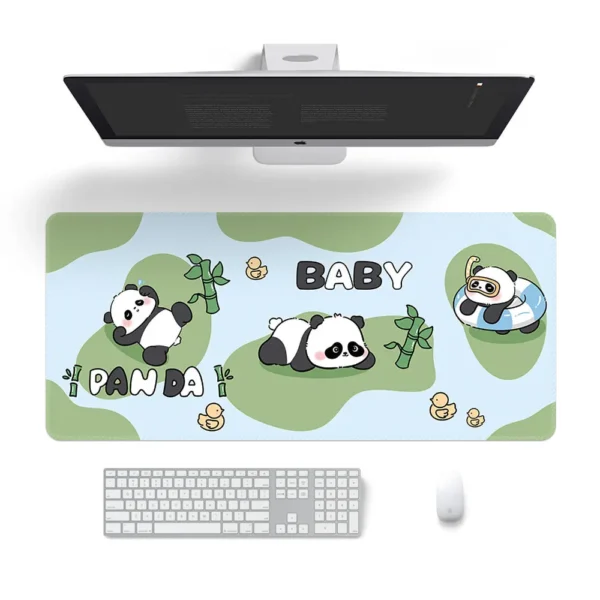 WPASMP000060 Panda Mouse Pad Cartoon Cute Desk Mat