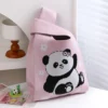 WPBGWB000088 Various Style Panda Pattern Small Woven Tote Bag