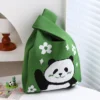 WPBGWB000102 Various Style Panda Pattern Small Woven Tote Bag
