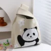 WPBGWB000103 Various Style Panda Pattern Small Woven Tote Bag