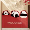 WPHHCR000103 Various Styles Cartoon Panda Entryway Mat Non-Slip Foot Mat
