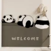 WPHHCR000101 Various Styles Cartoon Panda Entryway Mat Non-Slip Foot Mat