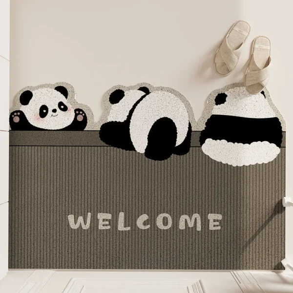WPHHCR000101 Various Styles Cartoon Panda Entryway Mat Non-Slip Foot Mat