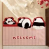 WPHHCR000105 Various Styles Cartoon Panda Entryway Mat Non-Slip Foot Mat