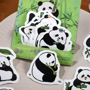 Various Styles Cartoon Panda Pattern Decorative Sticker Set
