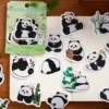 WPDCSK000272-0275-02 Various Styles Cartoon Panda Pattern Decorative Sticker Set
