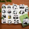 WPDCSK000273 Various Styles Cartoon Panda Pattern Decorative Sticker Set