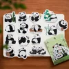 WPDCSK000274 Various Styles Cartoon Panda Pattern Decorative Sticker Set