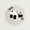 WPLSCS000303 Vintage Design Panda Placemat Absorbent Coaster Table Mat