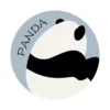 WPLSCS000307 Vintage Minimalist Cute Panda Heat-Resistant Coaster Table Mat