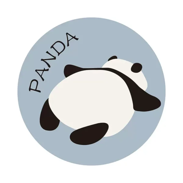 WPLSCS000308 Vintage Minimalist Cute Panda Heat-Resistant Coaster Table Mat