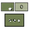 WPHHCR000118-0126 Vintage Panda Cartoon Durable Non-Slip Door Entry Rug Mat