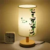 Vintage Panda Climbing Bamboo Table Lamp Bedside Night Light