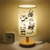 Vintage Panda Climbing Bamboo Table Lamp Bedside Night Light