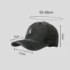 Washed Denim Panda Embroidery Baseball Cap
