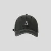 Washed Denim Panda Embroidery Baseball Cap Vintage Snapback