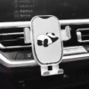 WPASPH000352 White Cute Panda Pattern Car Use Phone Holder