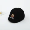 WPCTHABR0729 British Style Angry Panda Pattern Baby Beret Sun Protection Hat