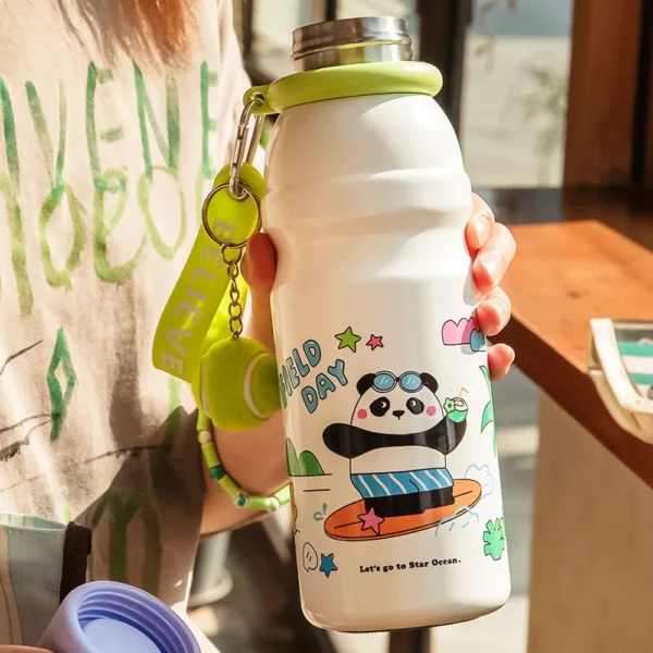WPLSCPPC0102-01 Cartoon Cute Panda Portable Travel Cup Water Bottle Thermos