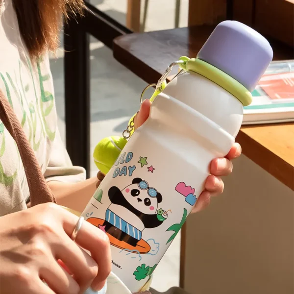 WPLSCPPC0102-02 Cartoon Cute Panda Portable Travel Cup Water Bottle Thermos