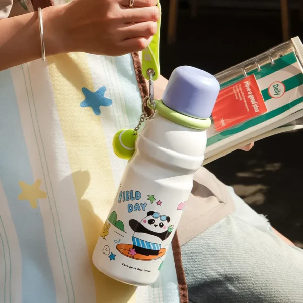 WPLSCPPC0102-04 Cartoon Cute Panda Portable Travel Cup Water Bottle Thermos
