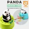 WPHHCL000287-0288-03 Cartoon Giant Panda Timer Creative Mechanical Time Reminder