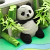 WPLSCD000374-0375-02 Creative 3D Panda 2025 Desk Calendar Paper Sculpture Gift
