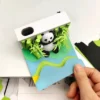 WPLSCD000374-0375-05 Creative 3D Panda 2025 Desk Calendar Paper Sculpture Gift