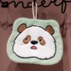 WPCTTW000739 Creative Cute Cartoon Giant Panda Hand Towel Coral Fleece Green