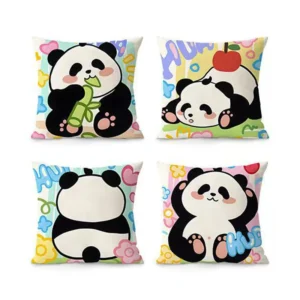 WPHHCS000289-0296 Cute Cartoon Panda Hua Hua Sofa Throw Pillow Simple Cushion