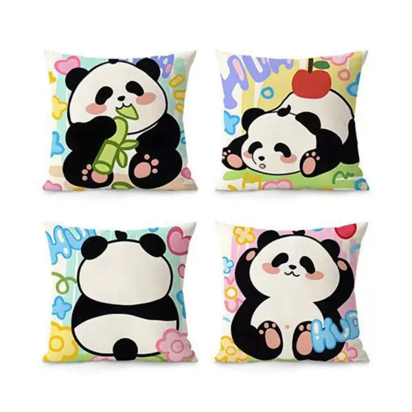 WPHHCS000289-0296 Cute Cartoon Panda Hua Hua Sofa Throw Pillow Simple Cushion