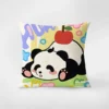 WPHHCS000289 Cute Cartoon Panda Hua Hua Sofa Throw Pillow Simple Cushion