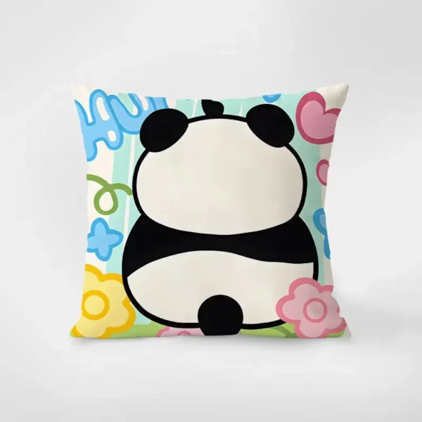 WPHHCS000290 Cute Cartoon Panda Hua Hua Sofa Throw Pillow Simple Cushion