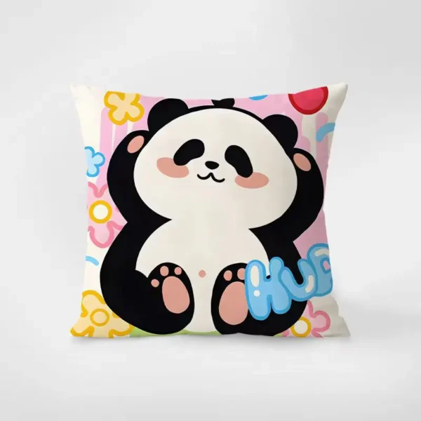 WPHHCS000292 Cute Cartoon Panda Hua Hua Sofa Throw Pillow Simple Cushion