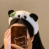 WPDCHA000292-0294-02 Cute Cartoon Panda Plush Headband Creative Hair Accessory